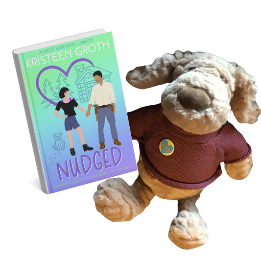 Munch Plushie (Maroon) & Nudged (Signed Paperback)