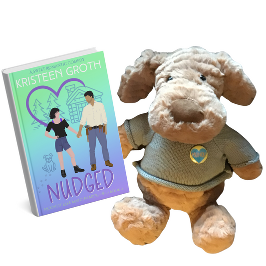 Munch Plushie (Light Blue) & Nudged (Signed Paperback)